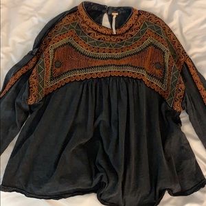 Free People cropped long-sleeve XS